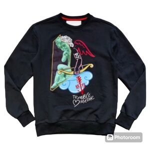 BKYS black mens crewneck sweater size Large